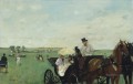 En las carreras en el campo Edgar Degas